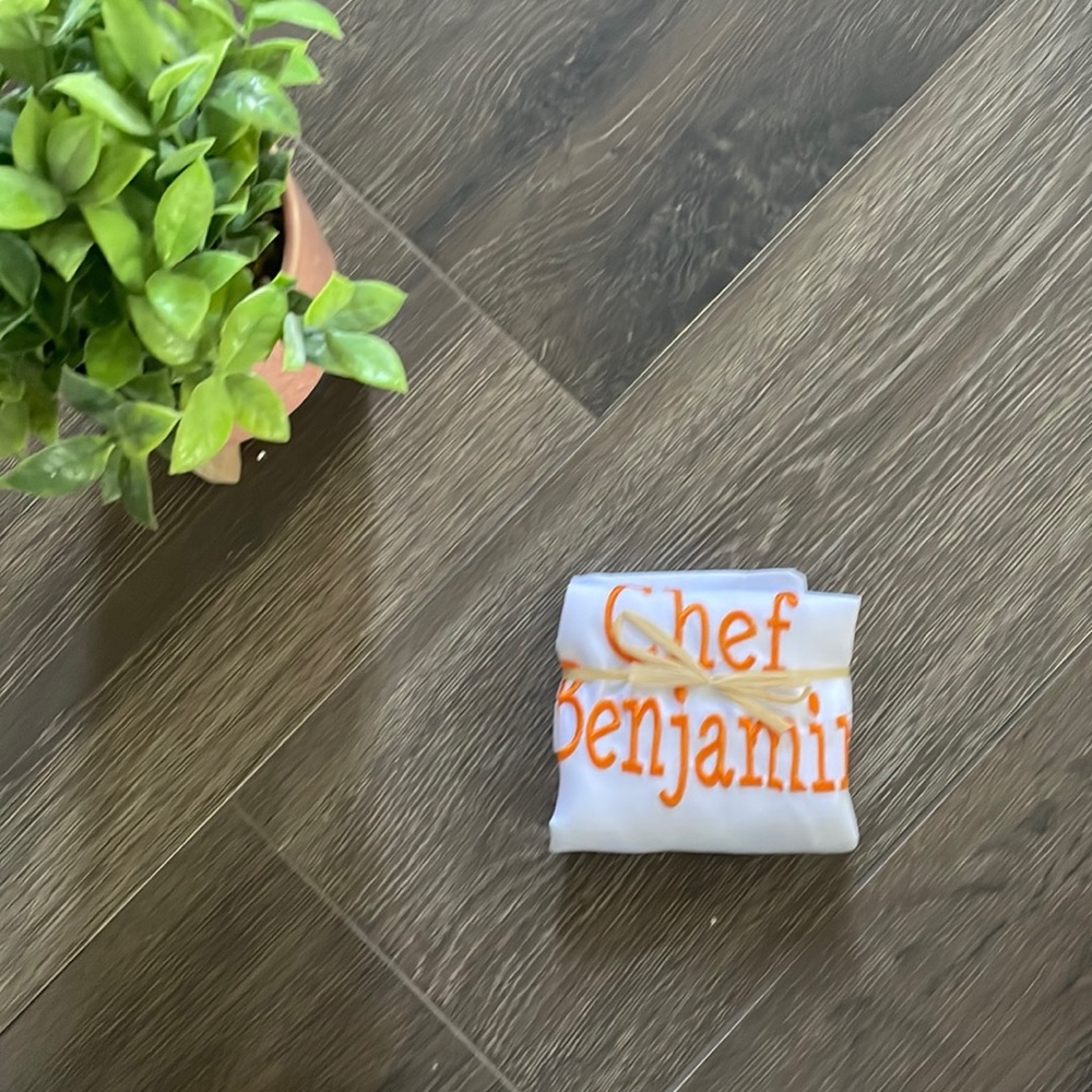 Chef Benjamin personalized name toddler little kid apron